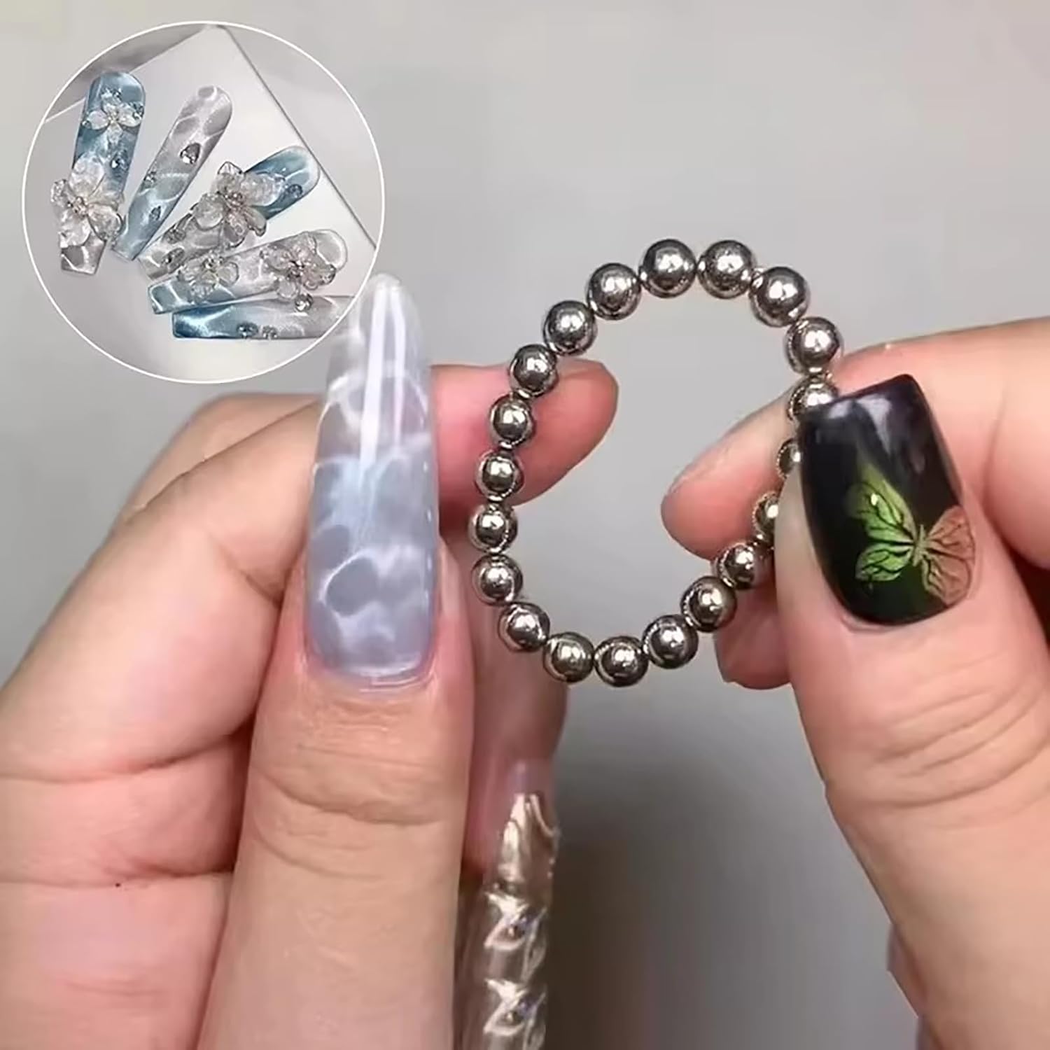20pcs Round Nail Magnetic Bead - огляд і ціна Cucumber Cooling Gel