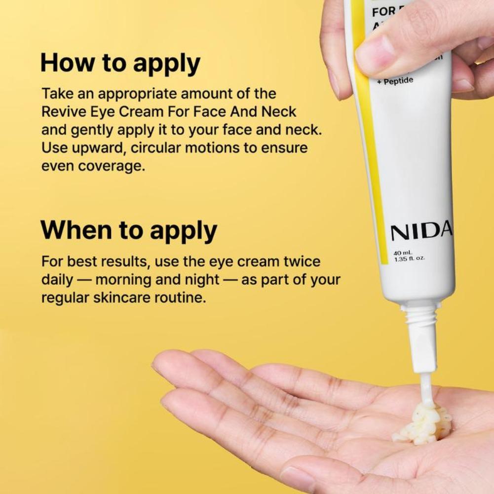 40ml NIDA Revive Eye Cream For - огляд і ціна Eye Cream Peptide
