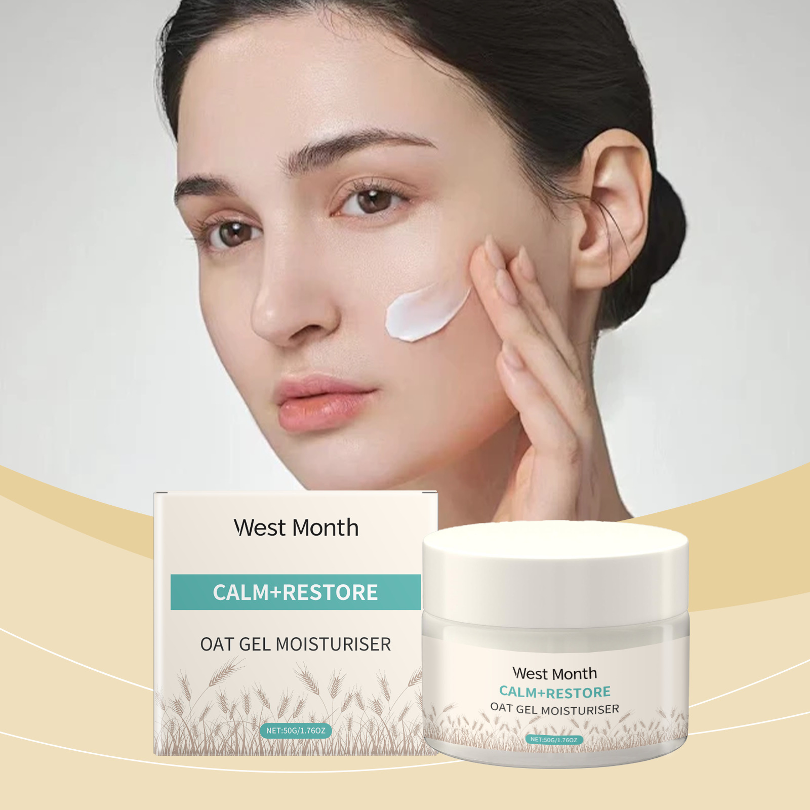 50g Oat Moisturizing Face Crea - огляд і ціна Skincare Oat