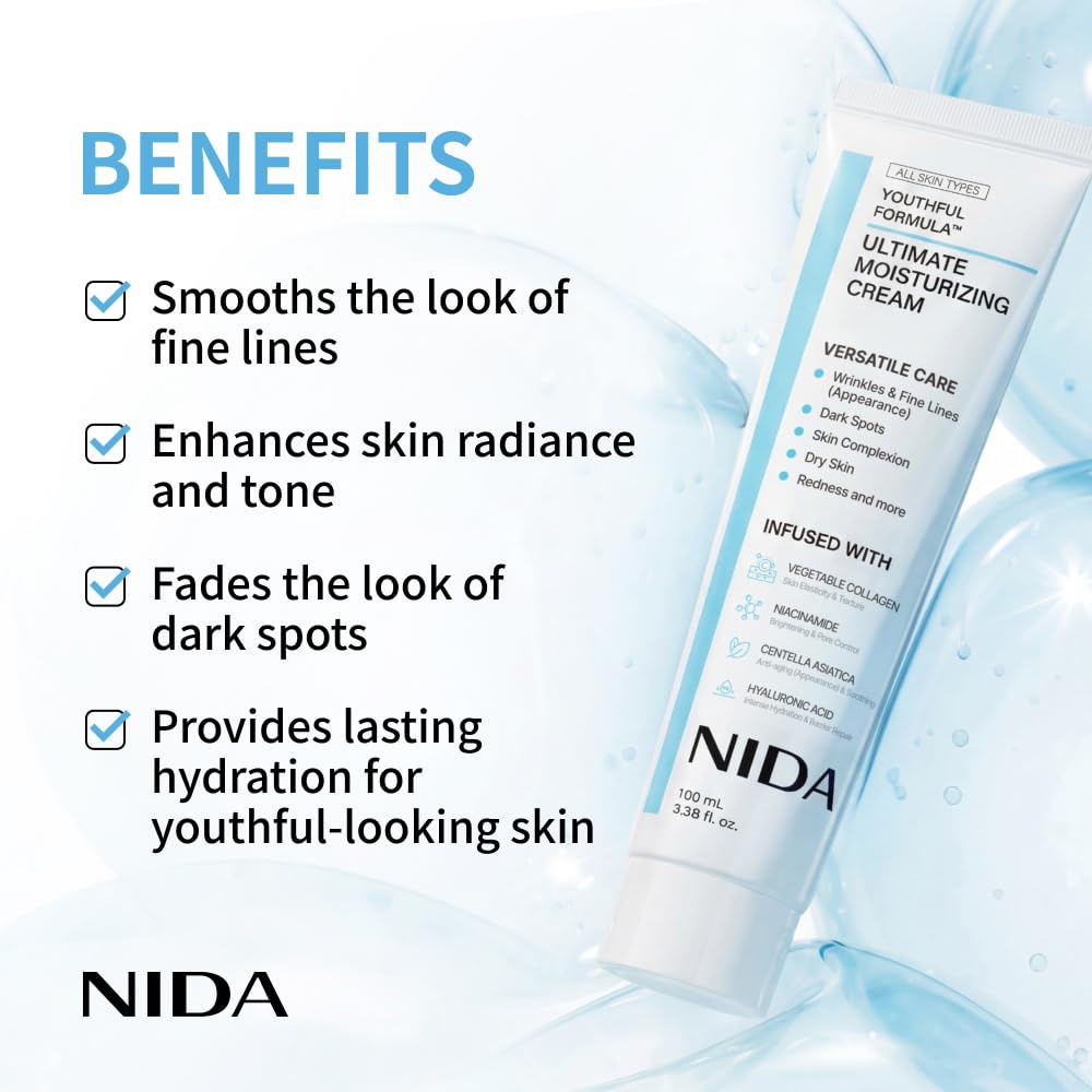 NIDA Moisturizing Cream+Sunscr - огляд і ціна Eye Cream Peptide