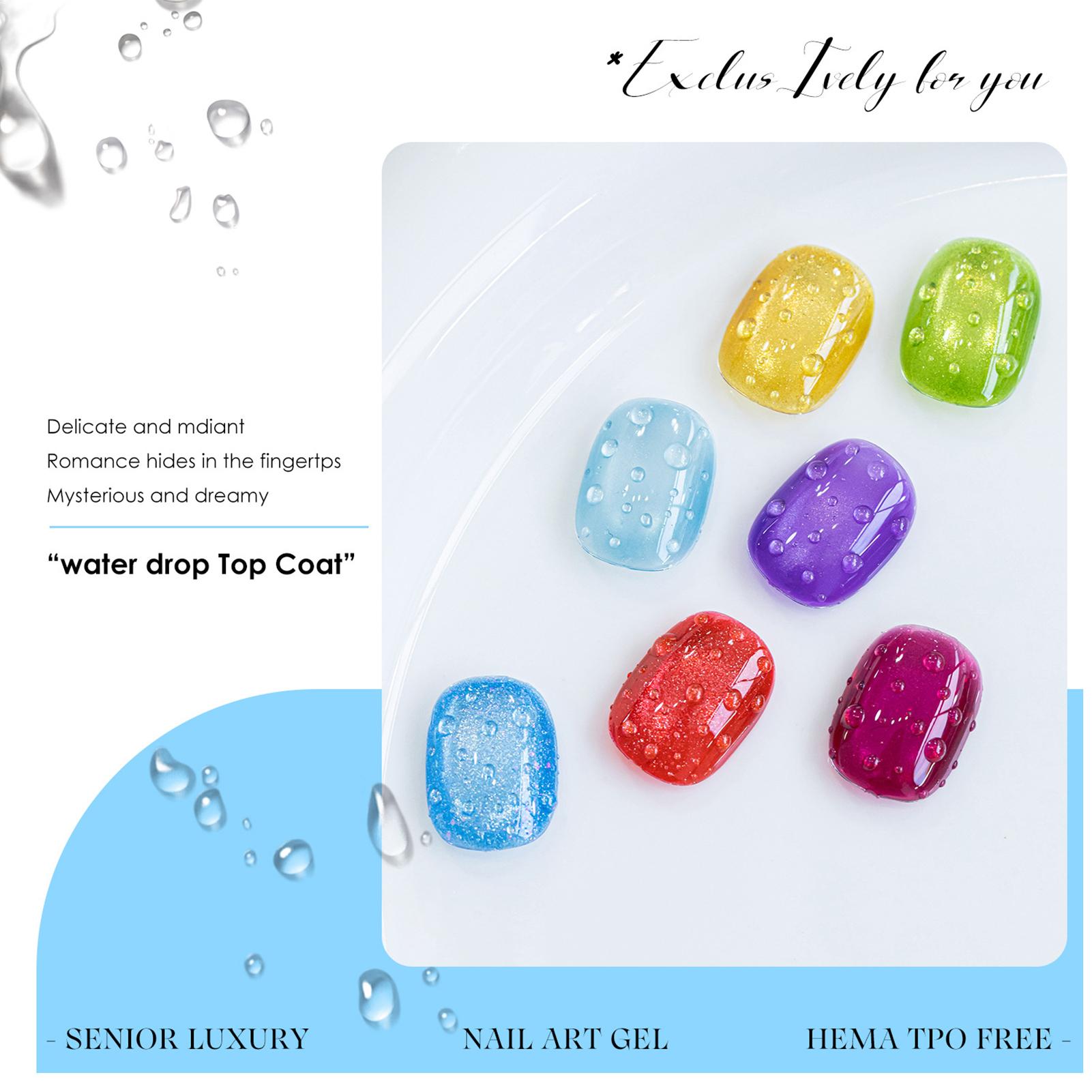 3D Water Droplets Top Coat Gel - огляд і ціна Cucumber Cooling Gel